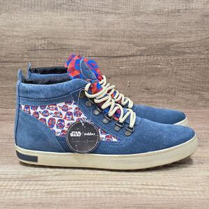 Inkkas X Star Wars Men's Size 10 Blue Suede Camping Boots NEW WITHOUT BOX